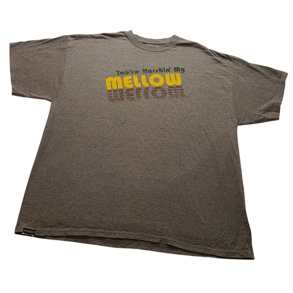 Jansport Men's 2XL Gray‎ You're Harshin My Mellow Graphic T-Shirt Cotton Blend